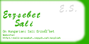 erzsebet sali business card